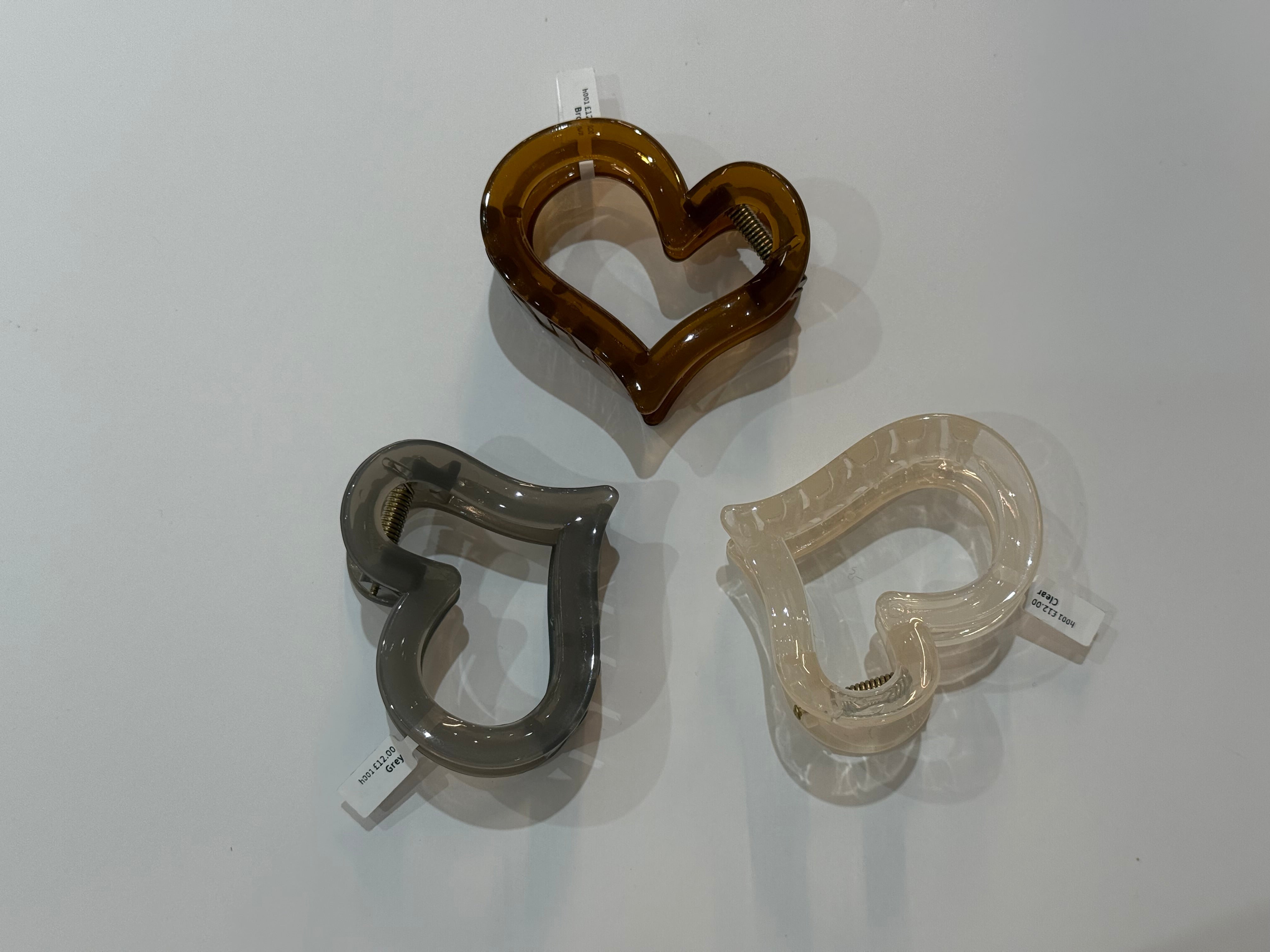 Heart hair clip h060