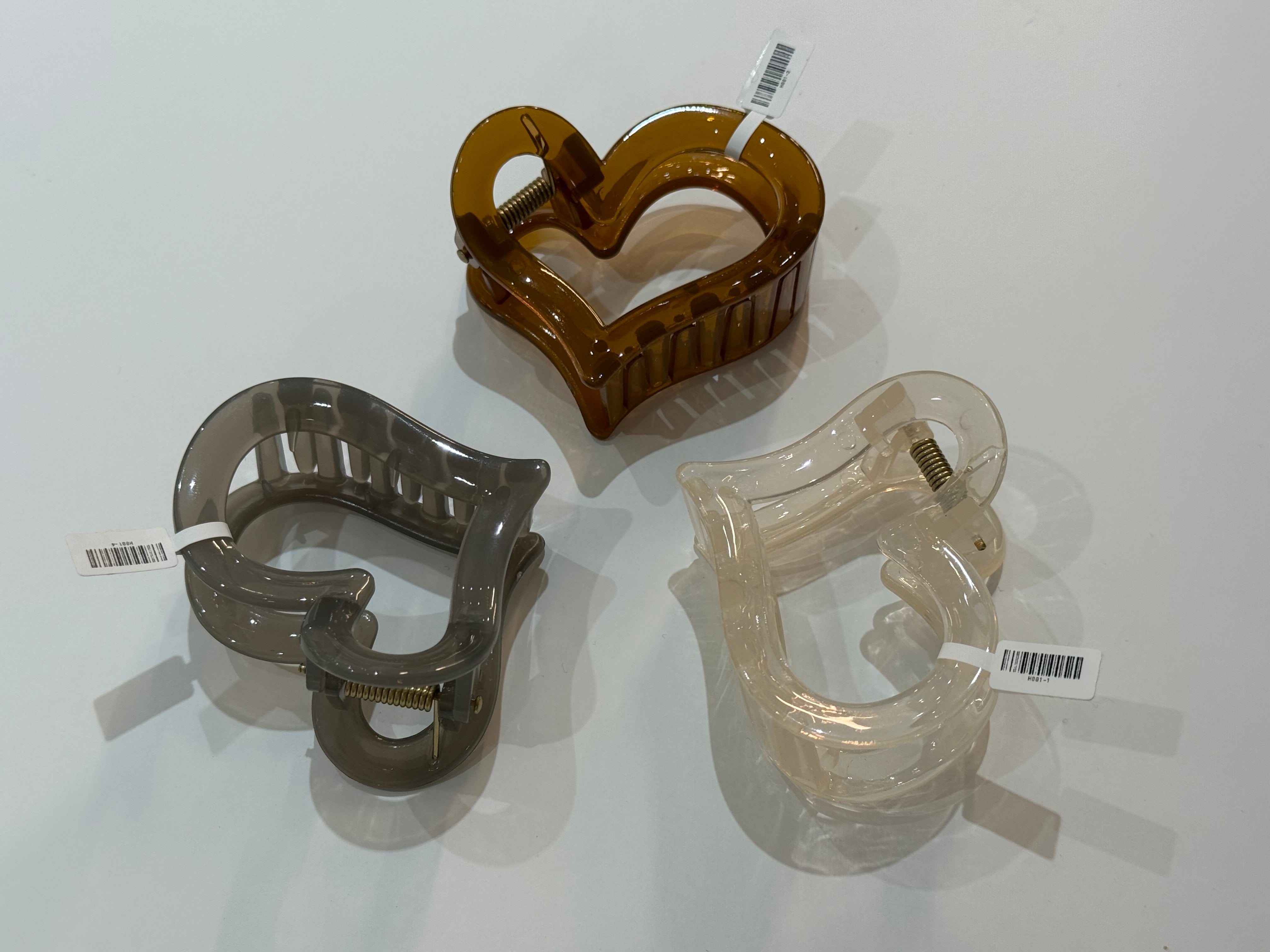 Heart hair clip h060