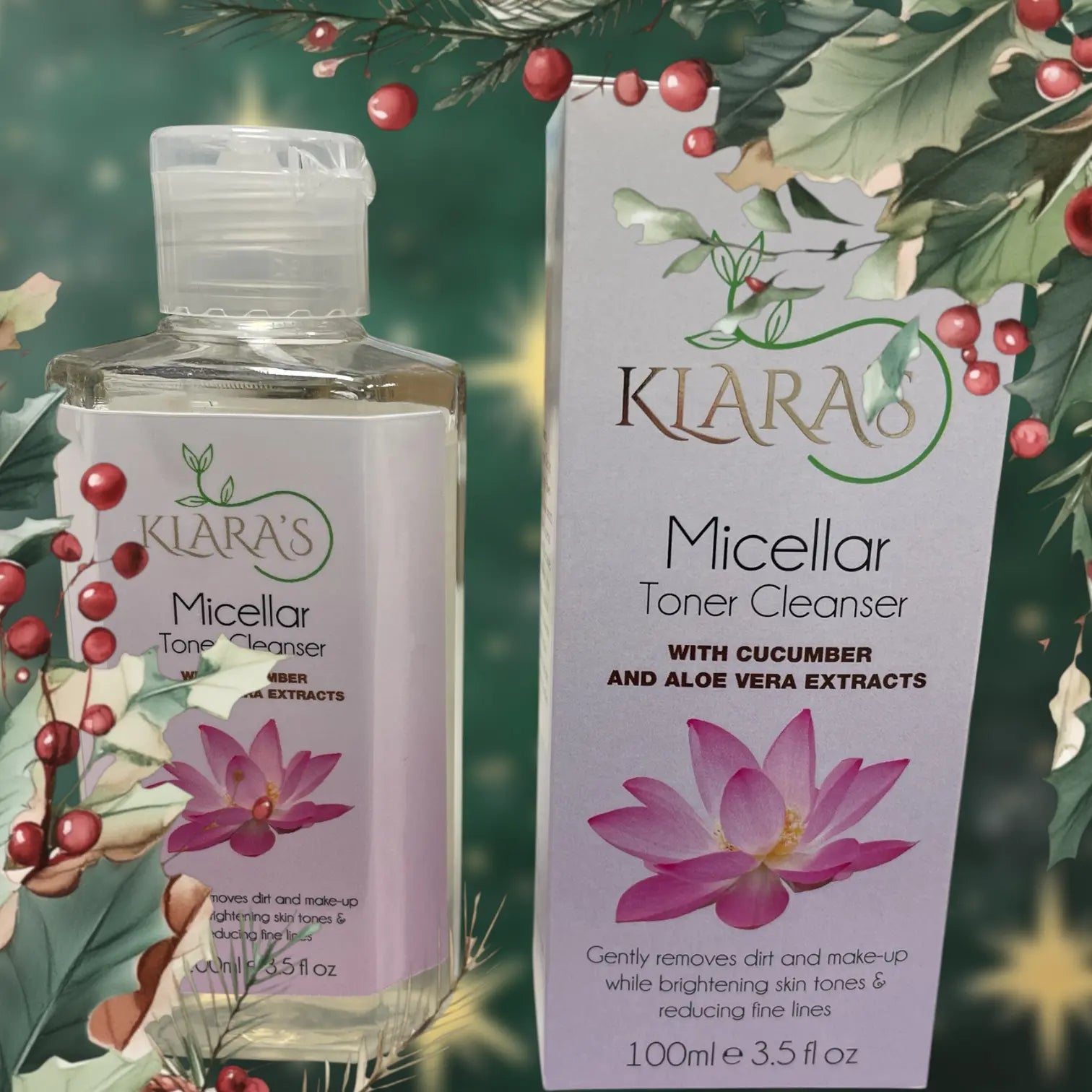 Micellar Water Cleanser & Toner with Niacinamide & Vitamin C