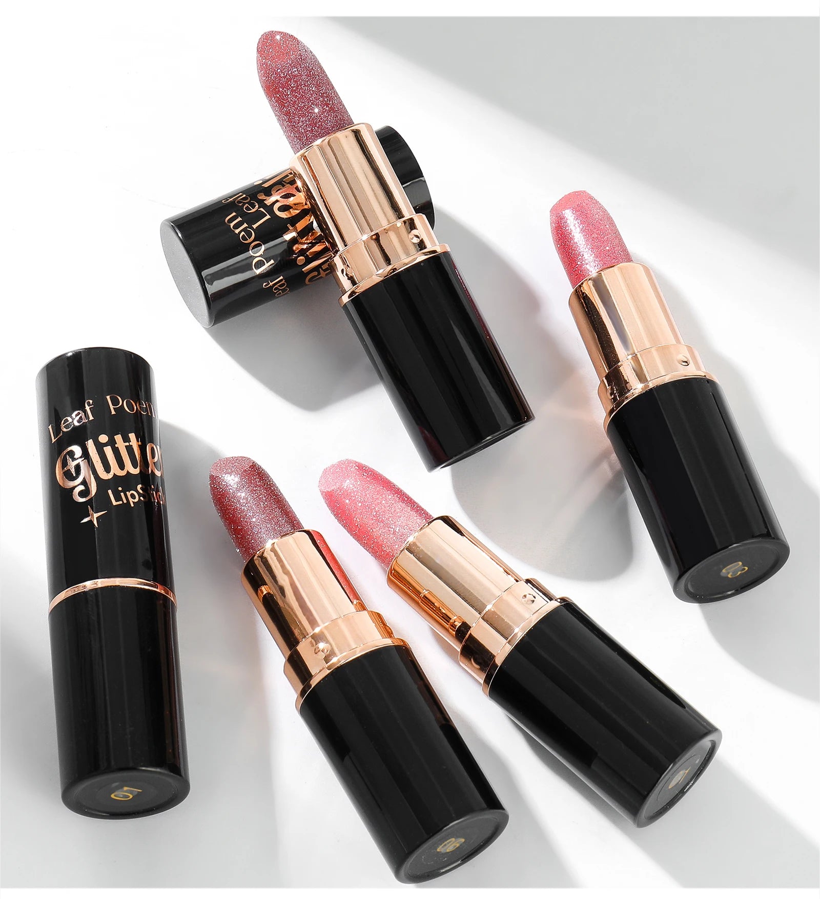 Metallic Glitter Lipstick Diamond Dazzling Waterproof Sexy Lip Gloss Moisturizing Matte Velvet Pearlescent Lip Tint Balm Makeup