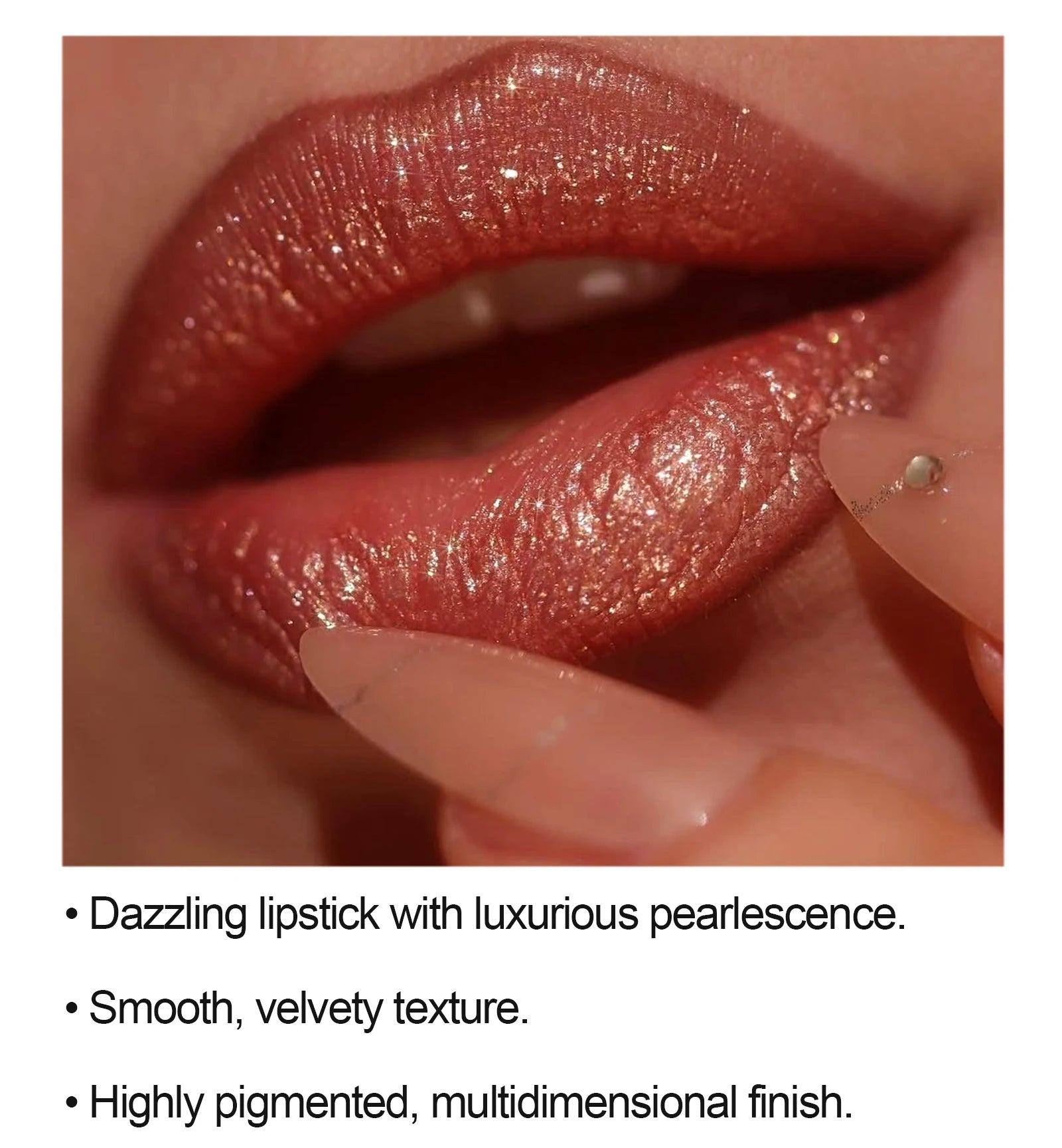 Metallic Glitter Lipstick Diamond Dazzling Waterproof Sexy Lip Gloss Moisturizing Matte Velvet Pearlescent Lip Tint Balm Makeup