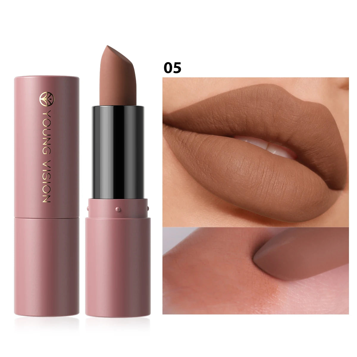 12-Color Matte Velvet Lipstick Long-Lasting Waterproof Non-Stick Cup Does Not Fall Color Lipstick Lipstick