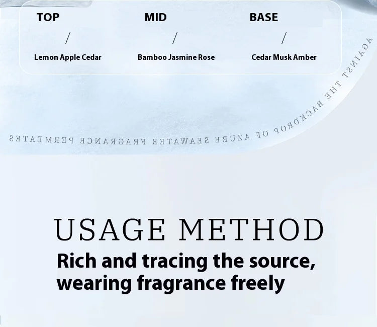 Light Blue Marine Floral Fragrance for Women with Long-Lasting Scent Light Blue Allure: A Light Perfume with Lemon Fruity Notes