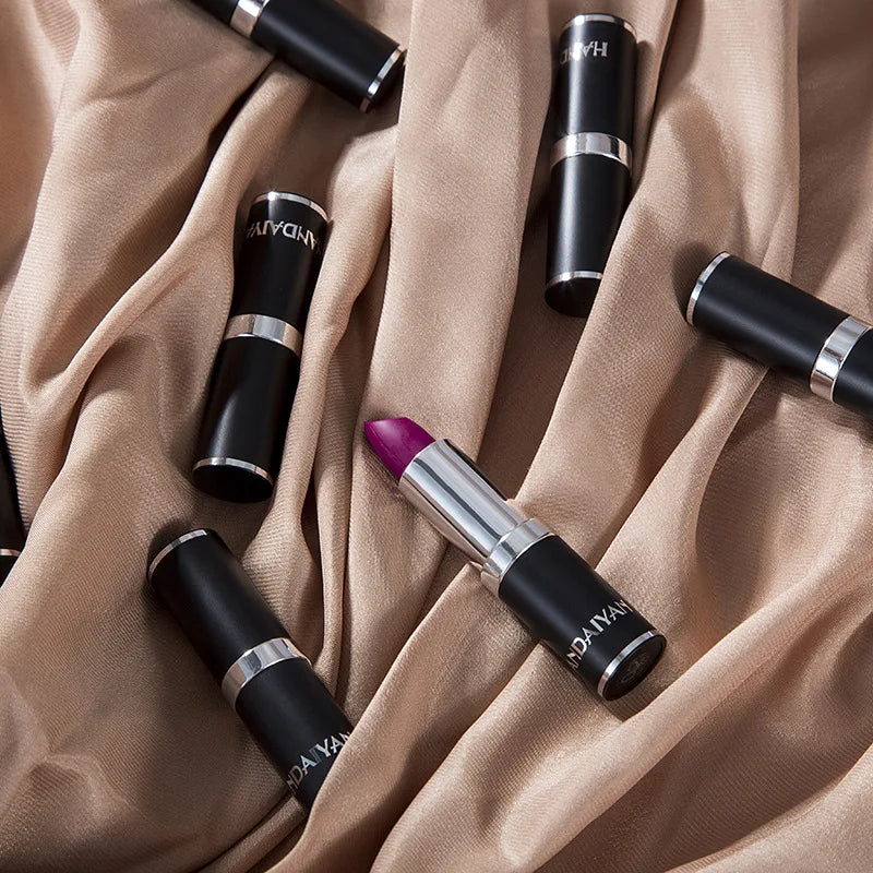12-Color Matte Velvet Lipstick Long-Lasting Waterproof Non-Stick Cup Does Not Fall Color Lipstick Lipstick