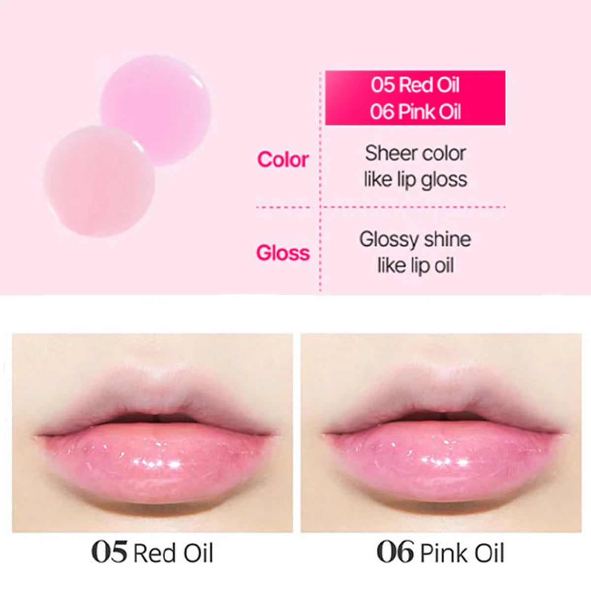 [ClearanceSale] ETUDE Dear Darling Oil Tint,Luxury Makeup,Mirror-Like Shine,Sheer & Tinted Color,Korean Cosmetic,Korean Makeup