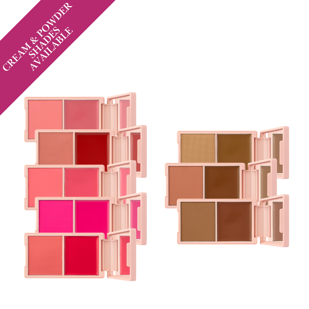 Crème de la Cheeks | Cream & Powder Face Palette - Blush Collection