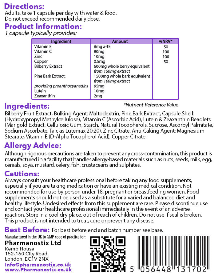 Vision Care with Lutemax 2020 60 Capsules